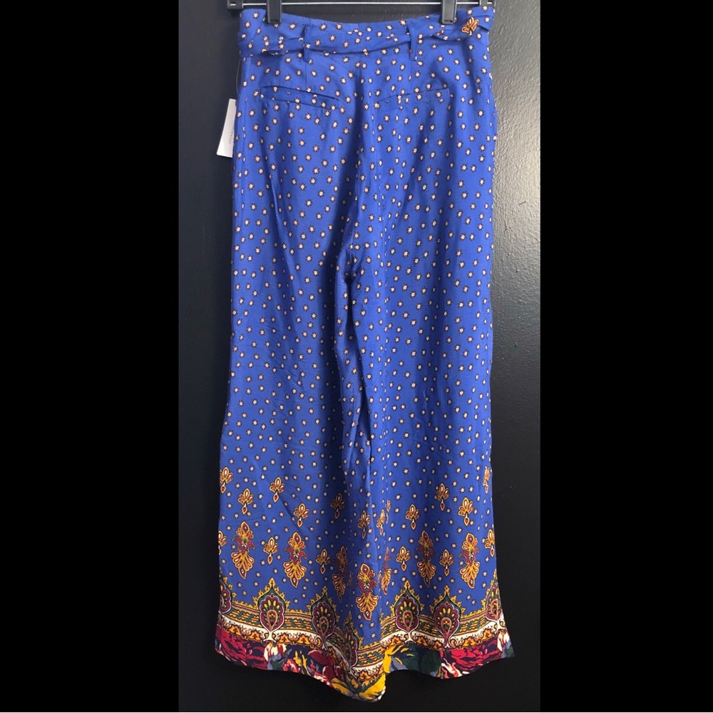 Anthropologie Colorful Wide Leg Pants - Picture 2 of 4